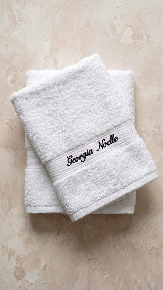 Mrs. Script Bridal Hand Towel