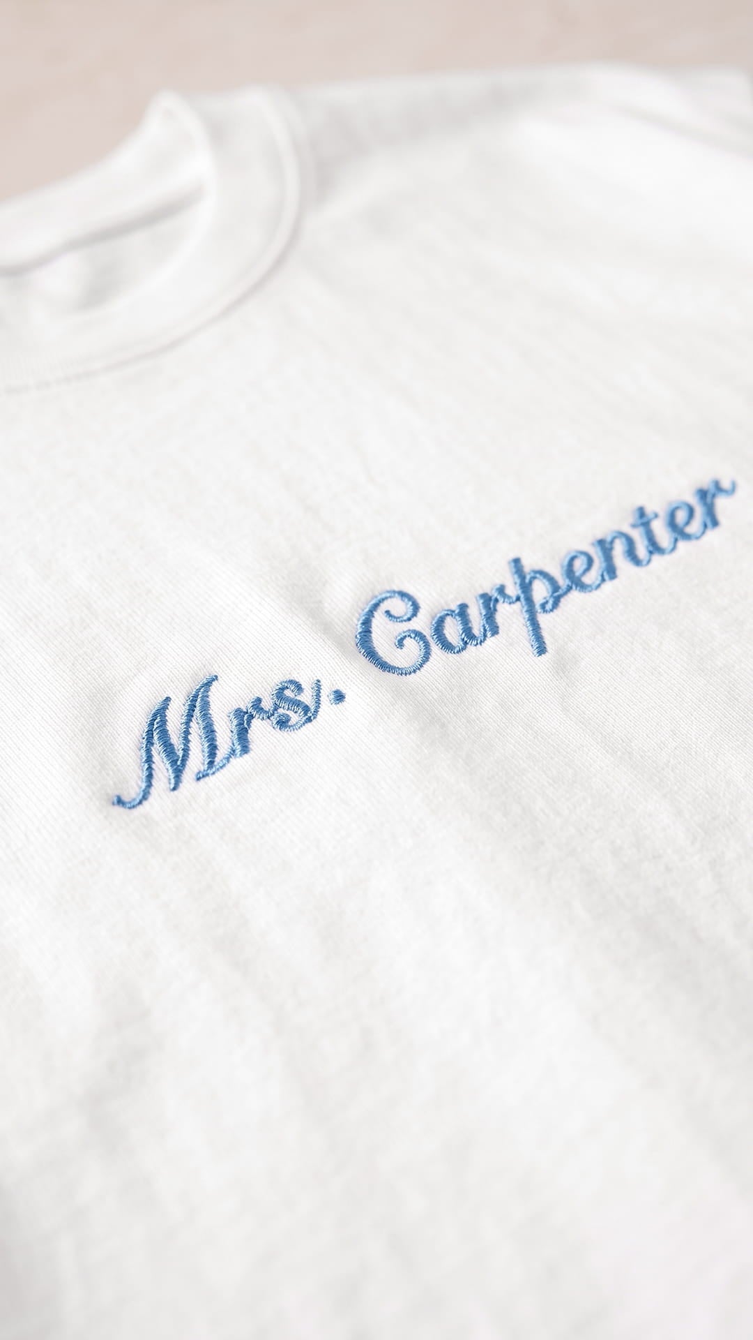 Mrs. Script Crop Tee