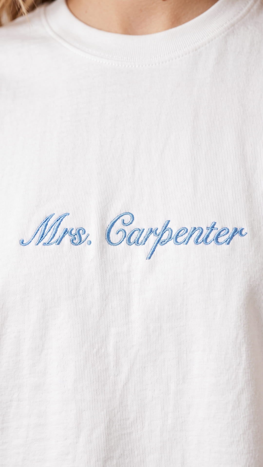 Mrs. Script Crop Tee