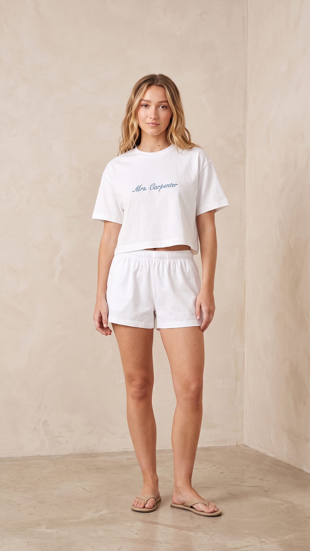 Mrs. Script Crop Tee