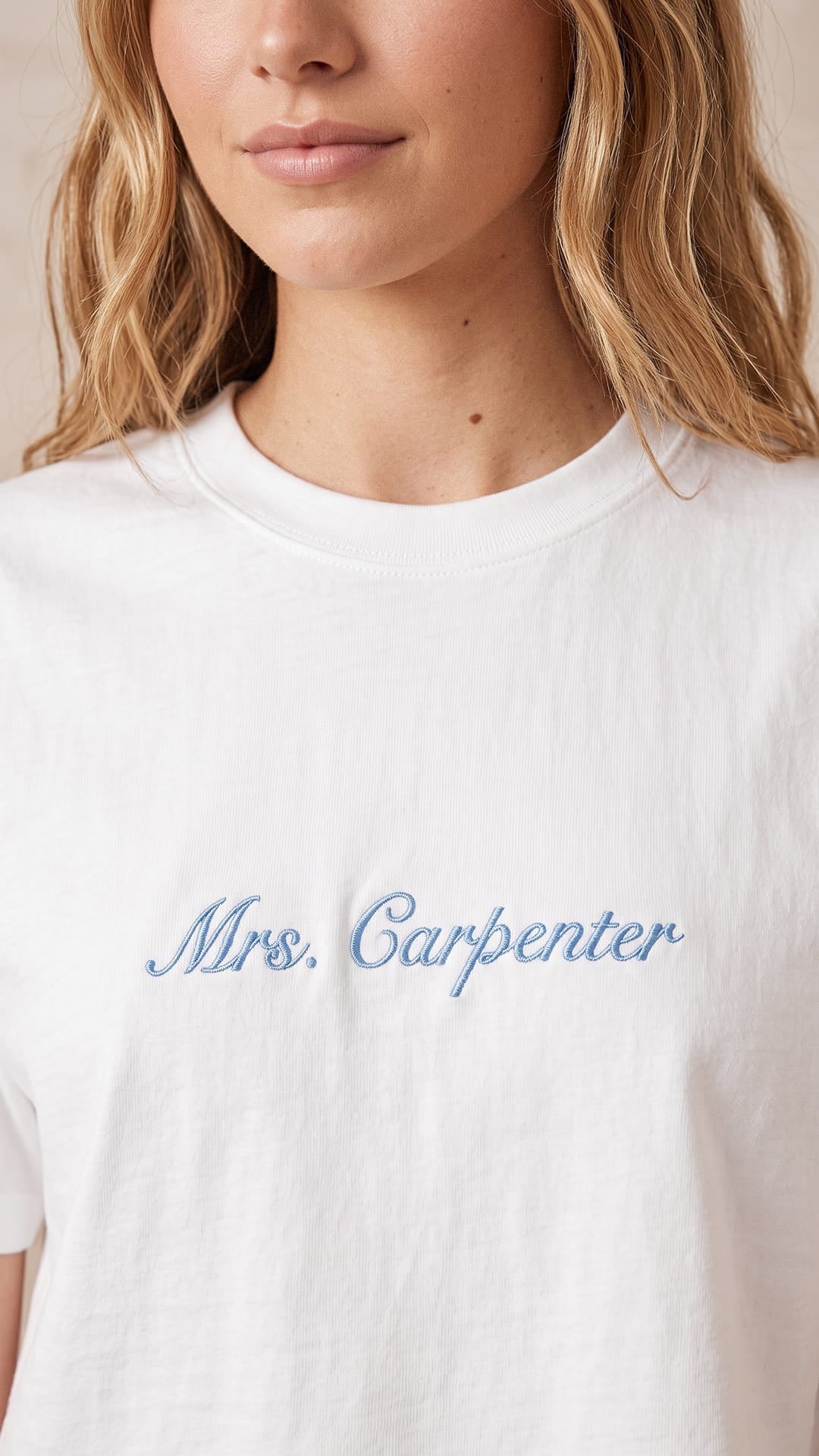 Mrs. Script Crop Tee
