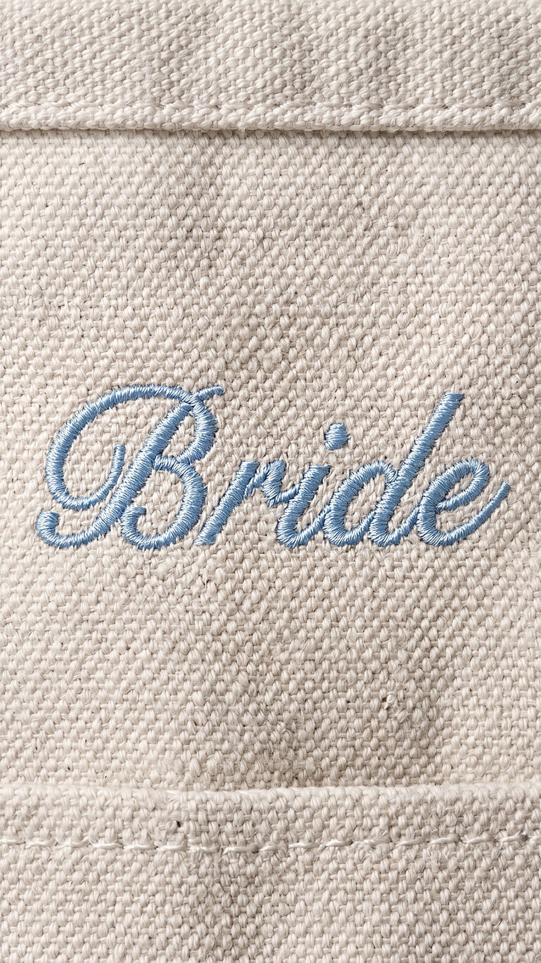 The Bridal Script Canvas Tote