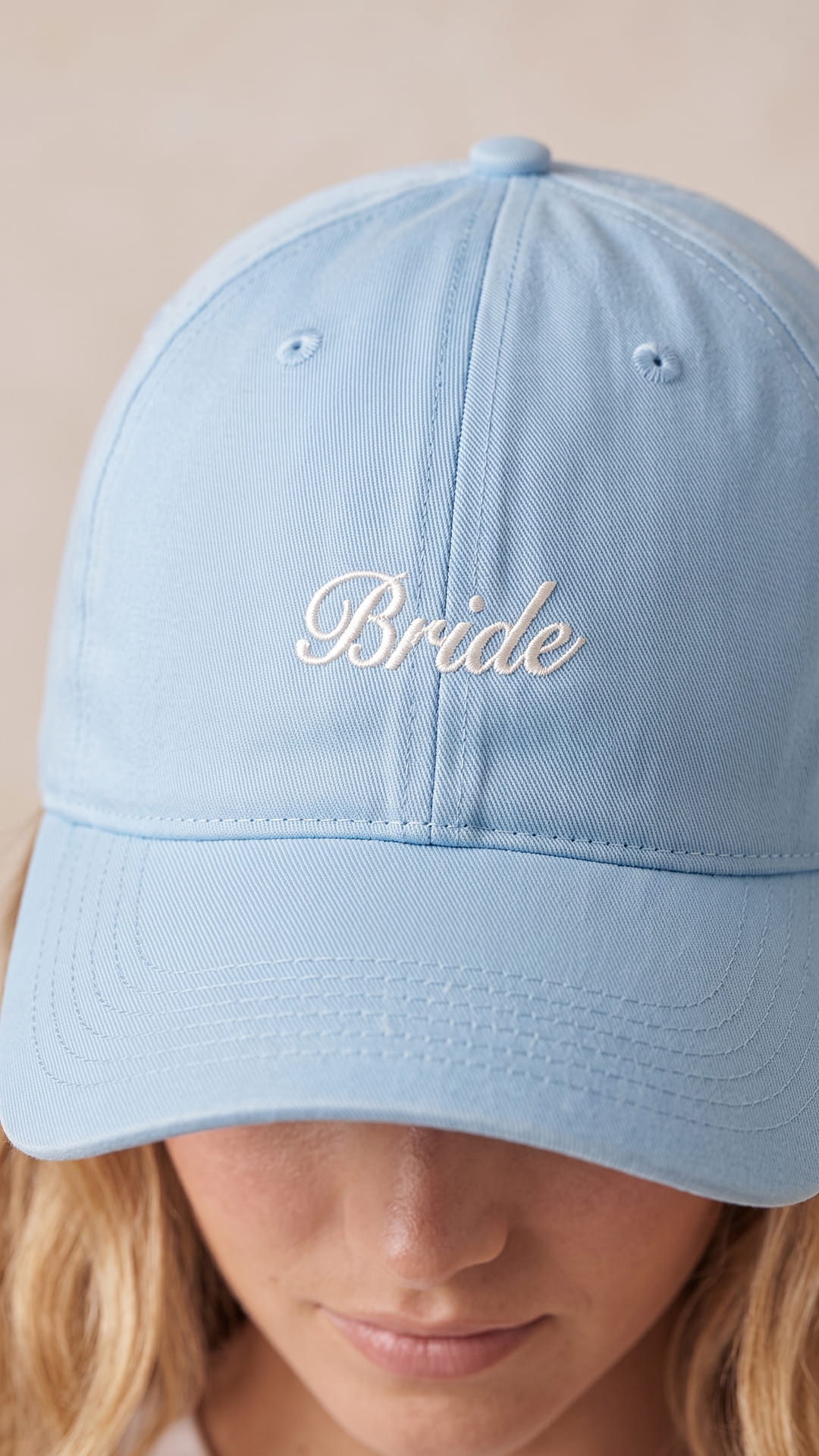 Bridal Script Sunwashed Cap