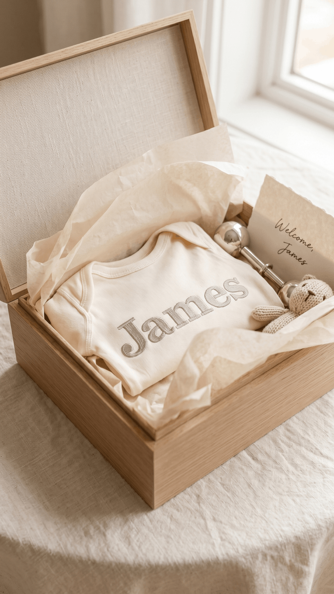 Baby Name Embroidered Bodysuit (3-Pack)