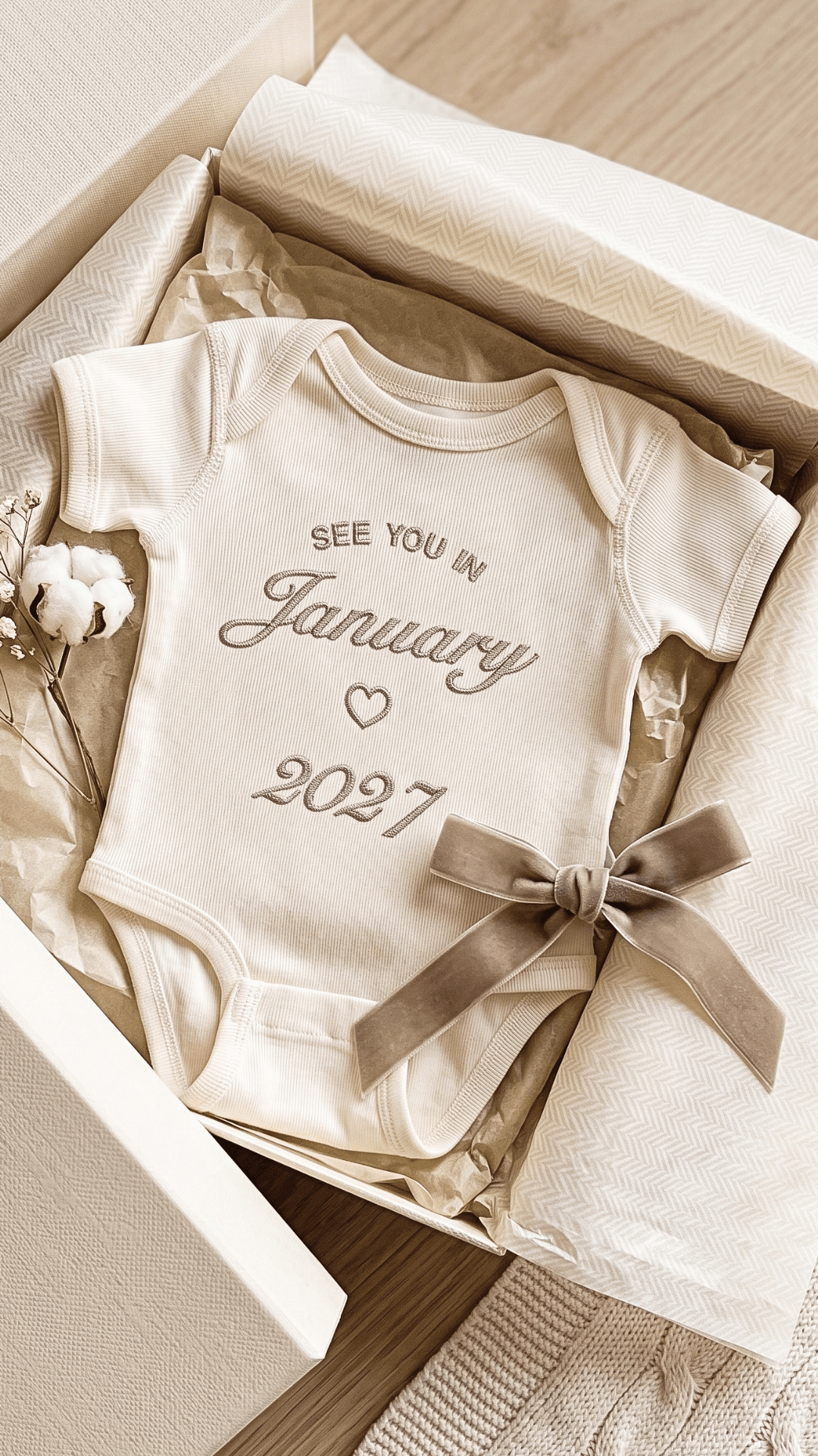 See You In Due Date Pregnancy Announcement Bodysuit