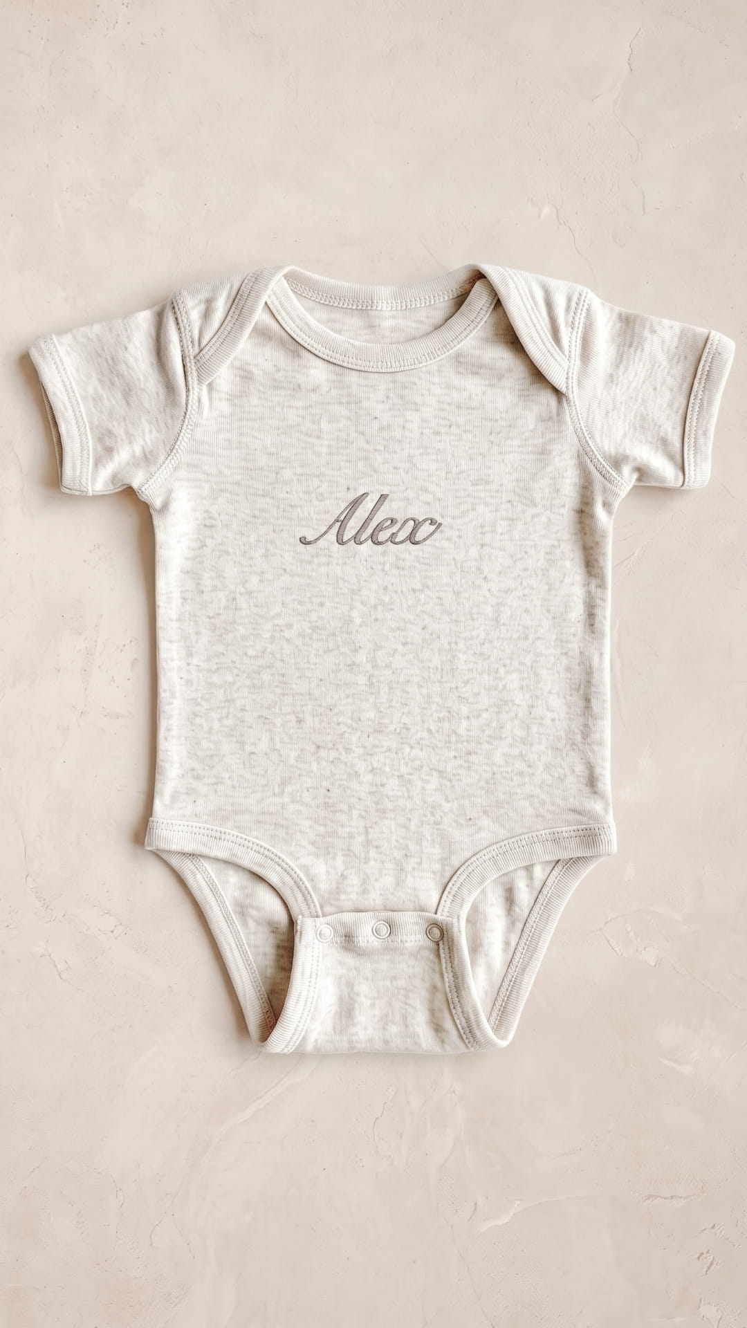 Personalized Script Name Baby Bodysuit | Embroidered Cotton Newborn Outfit