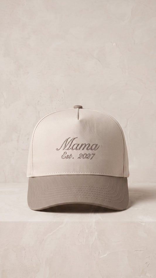 Script Embroidered Five-Panel Cap