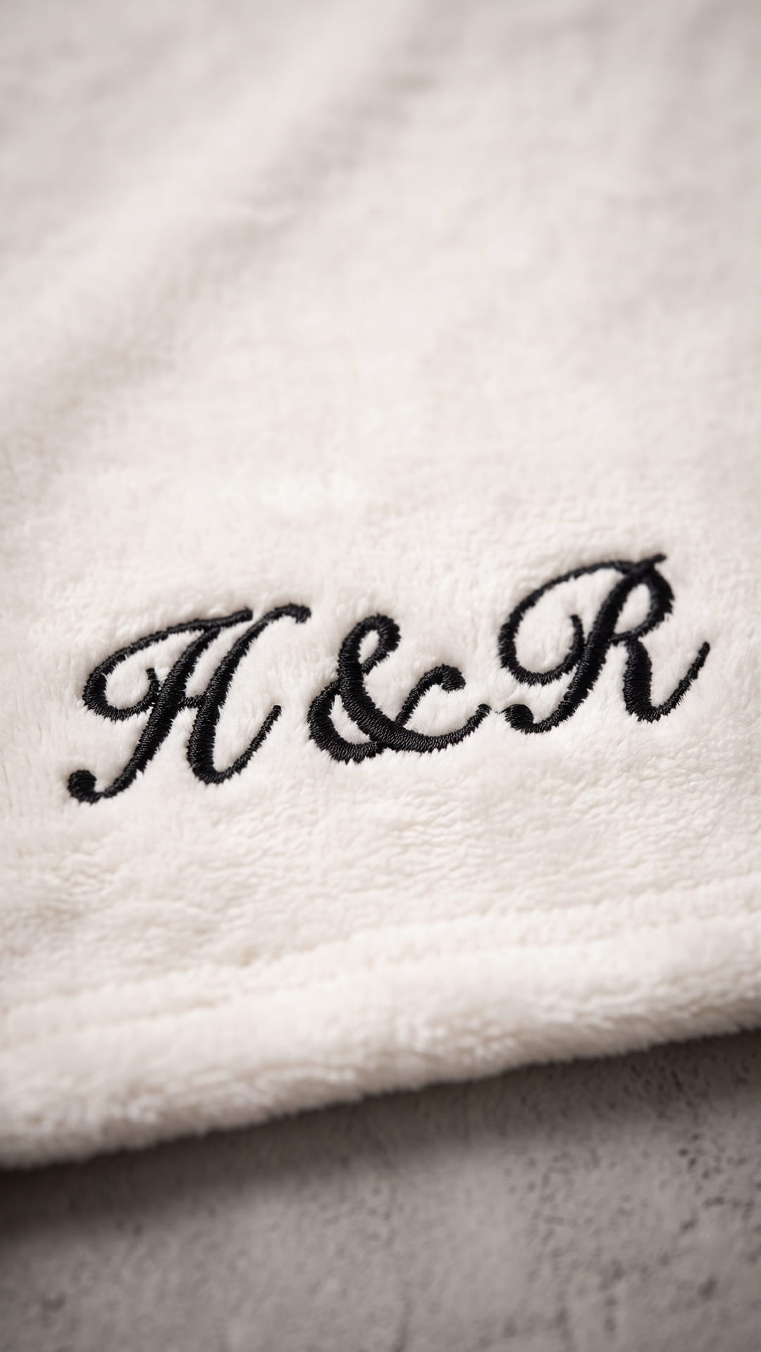 Roman Numeral Couples Robe & Blanket Set | Anniversary Date with Initials Gift