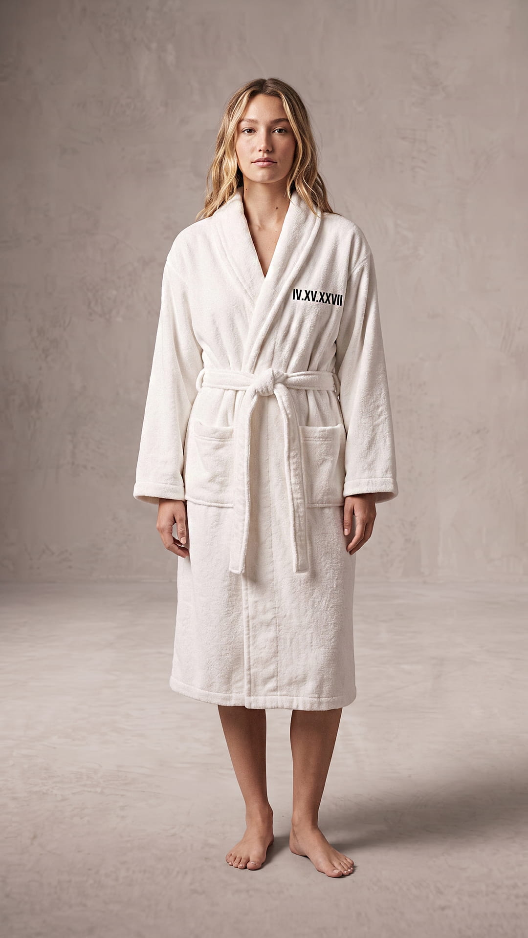 Roman Numeral Couples Robe & Blanket Set | Anniversary Date with Initials Gift