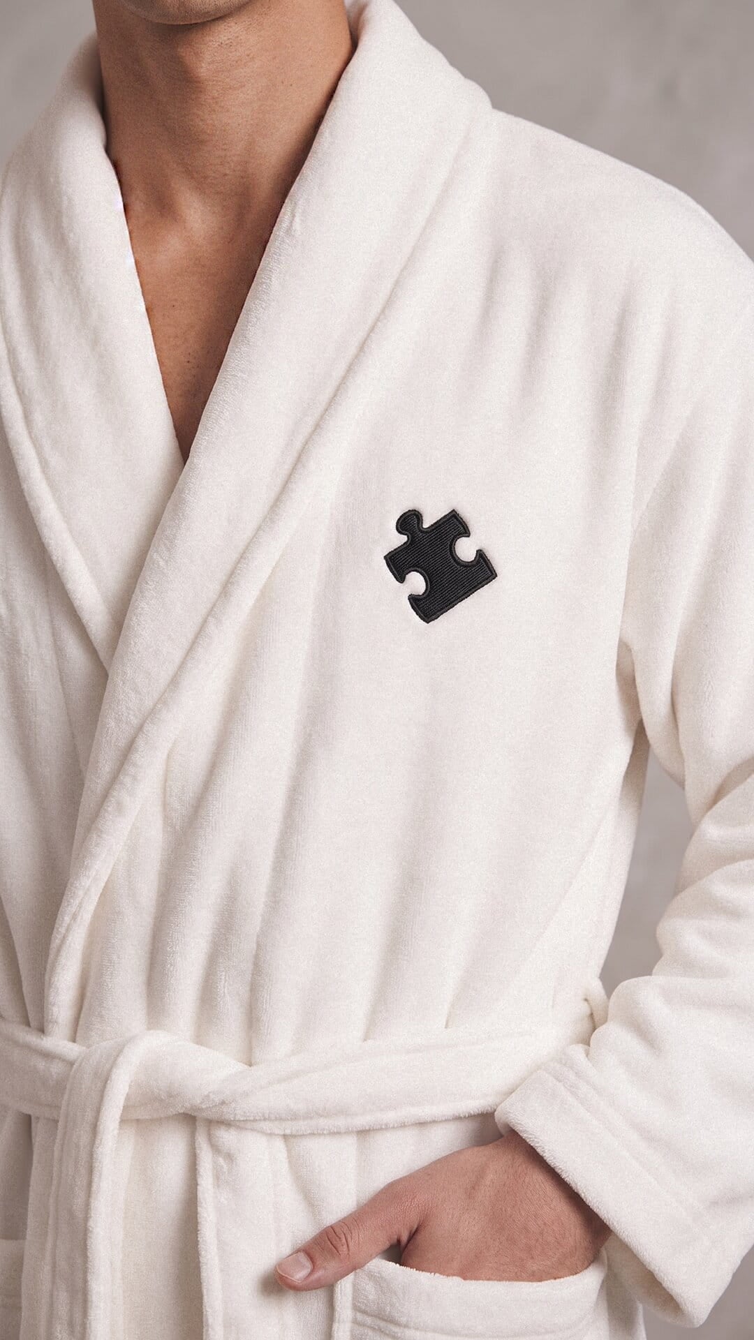 Puzzle Piece Couples Robes with Blanket Set | Initials & Date Anniversary Gift