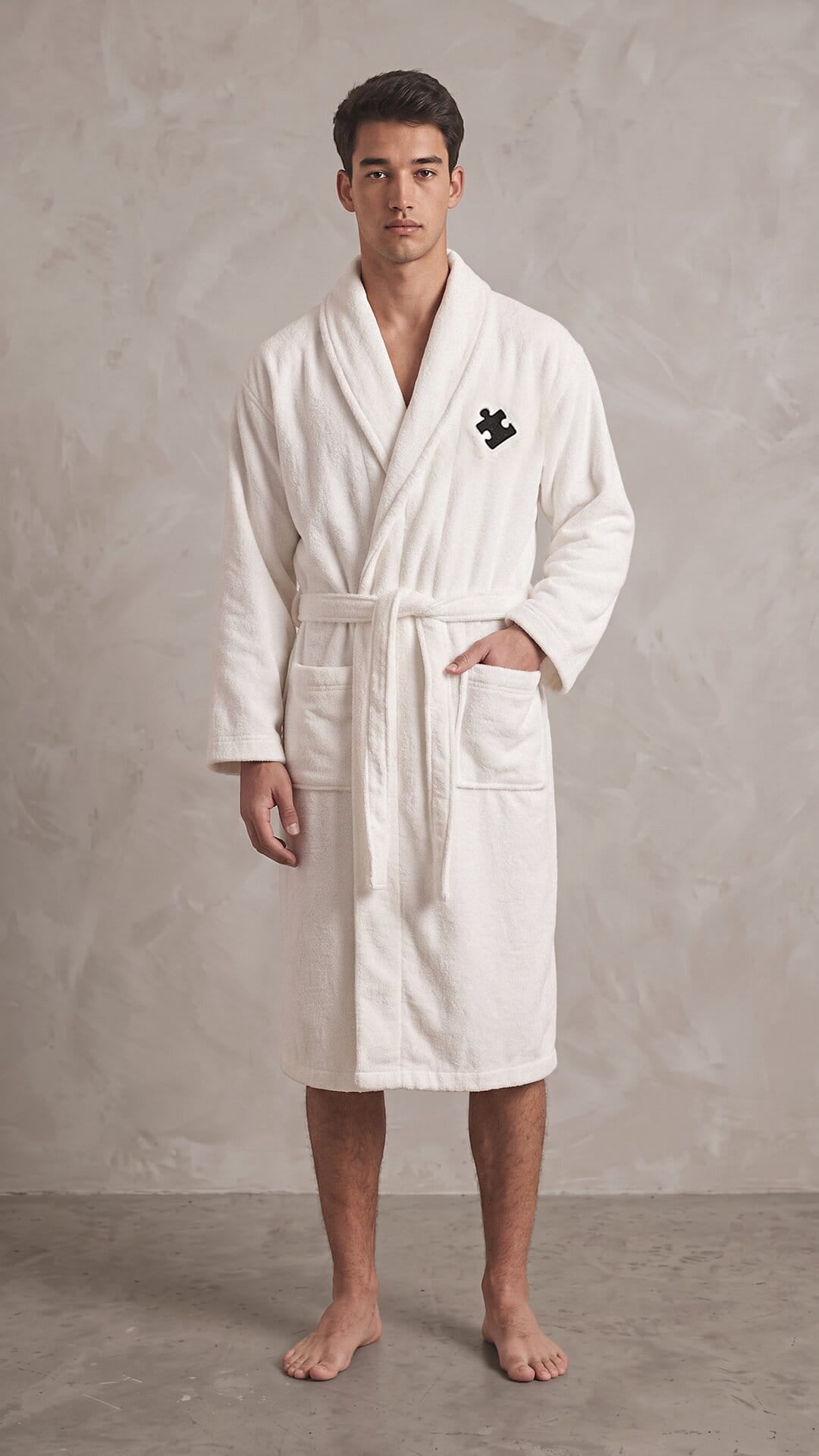 Puzzle Piece Couples Robes with Blanket Set | Initials & Date Anniversary Gift