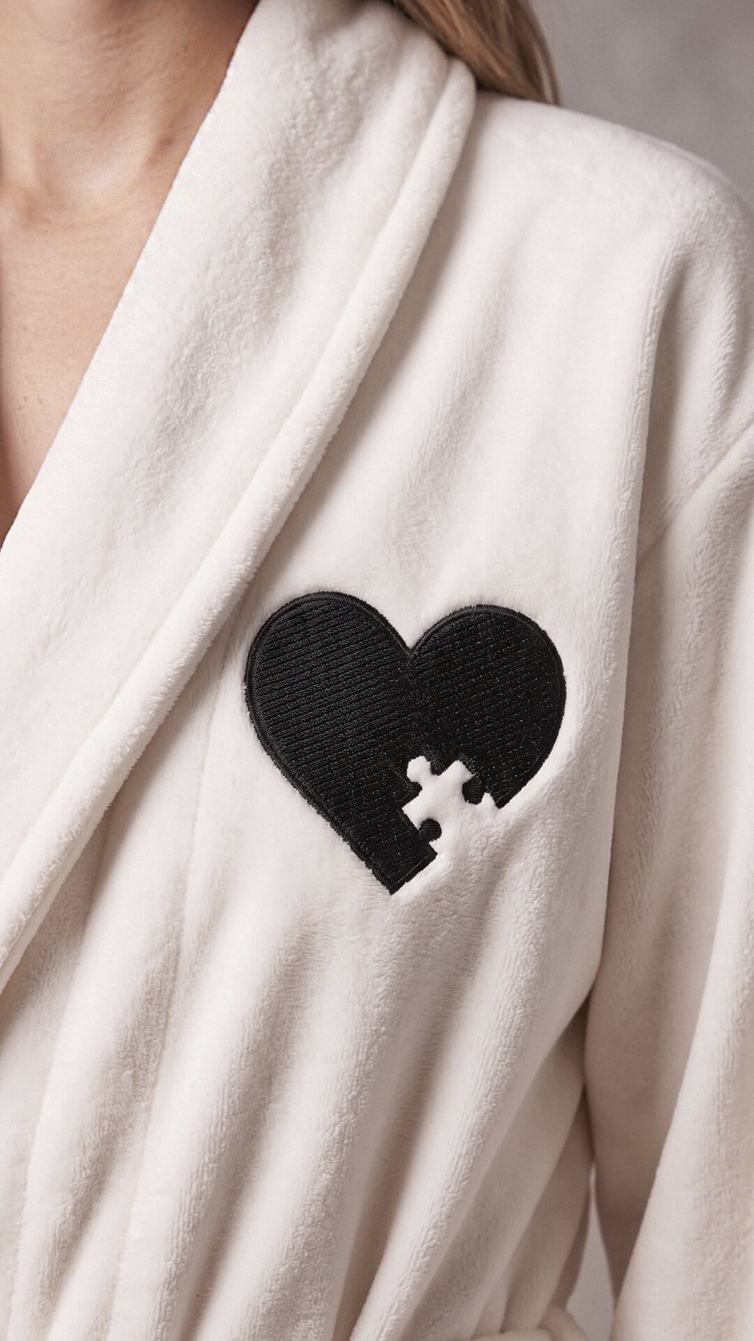 Puzzle Piece Couples Robes with Blanket Set | Initials & Date Anniversary Gift