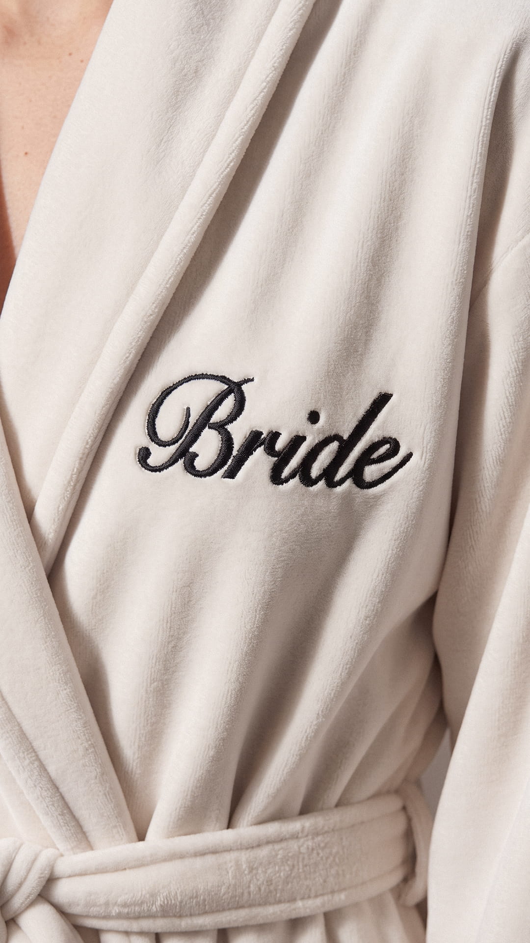 Bride & Groom Robe with Blanket Set | Titles, Initials & Date Wedding Gift
