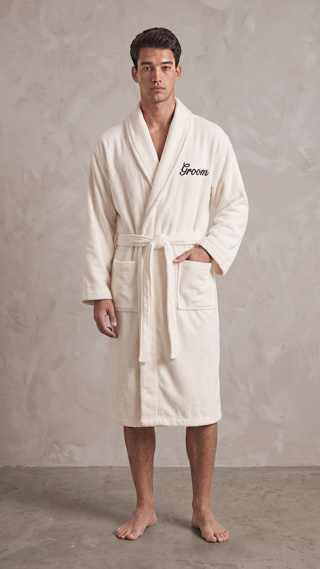 Bride & Groom Robe with Blanket Set | Titles, Initials & Date Wedding Gift