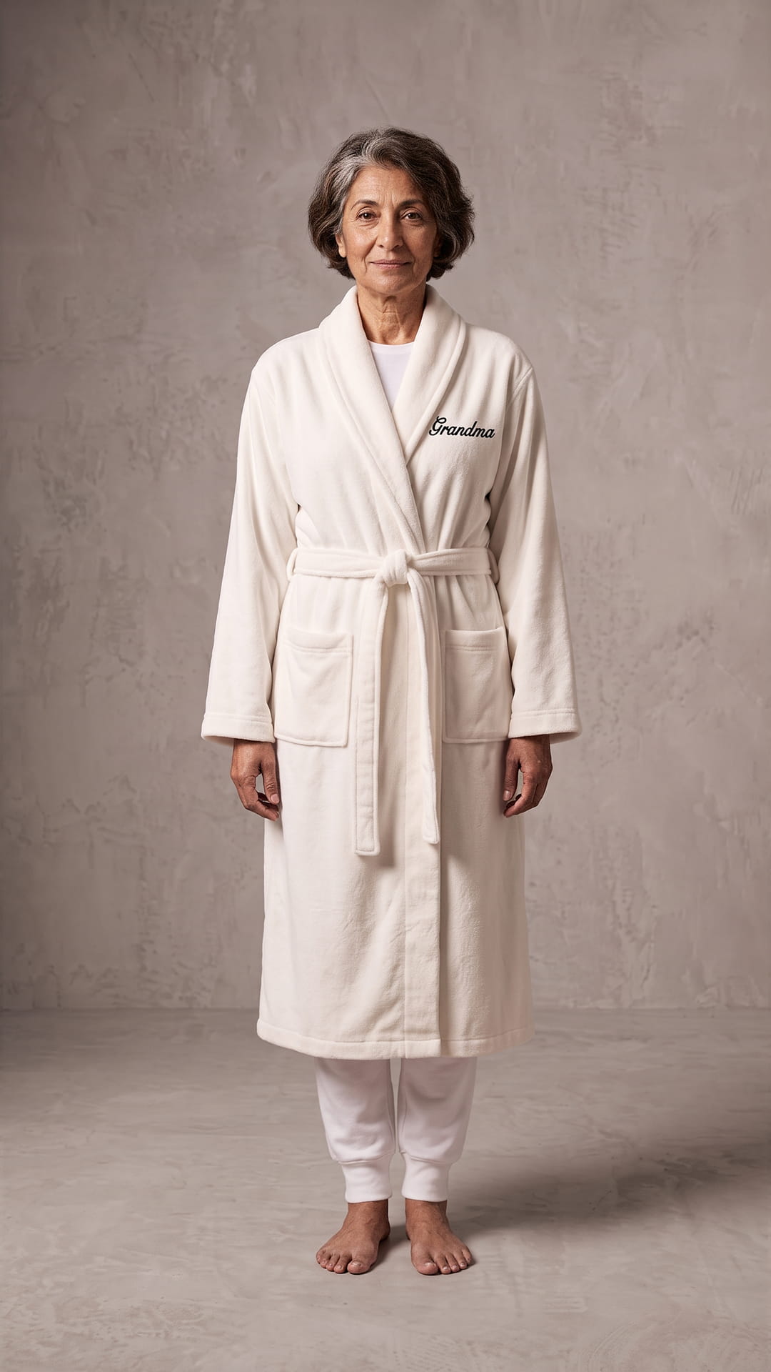Grandma & Grandpa Robe with Blanket Set | New Grandparent Gift