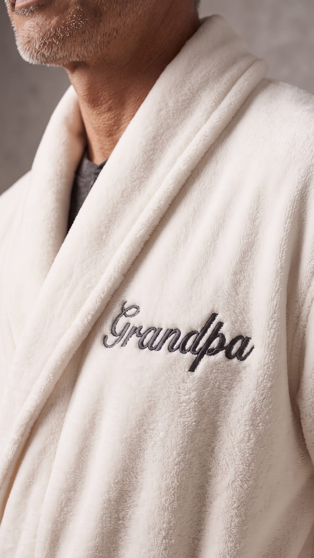 Grandma & Grandpa Robe with Blanket Set | New Grandparent Gift