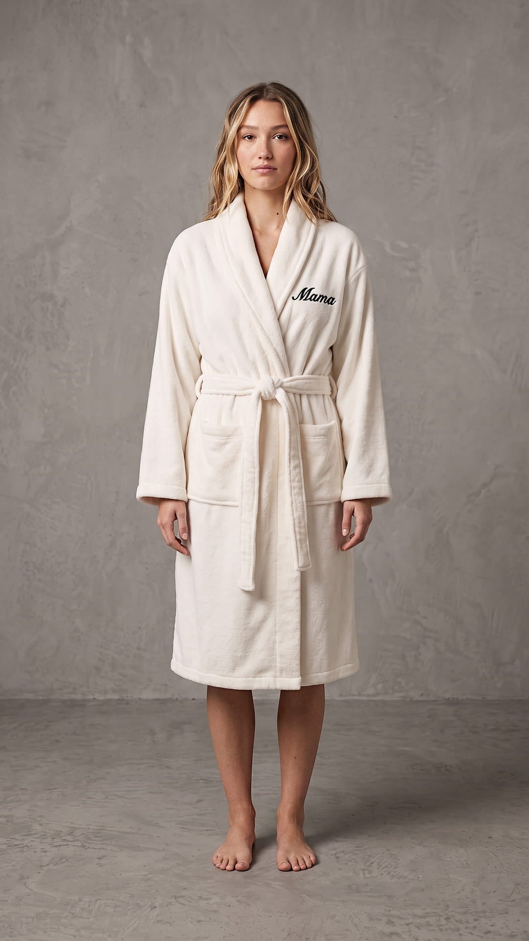 Mama & Mini Script Robe with Blanket Set | New Mom Baby Gift