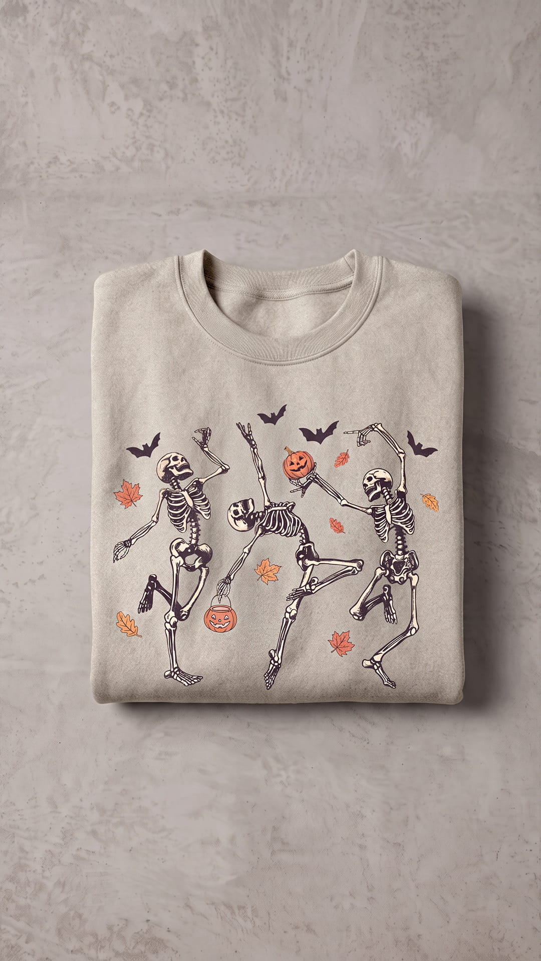 Dancing Skeletons Halloween Sweatshirt | Spooky Fall Crewneck