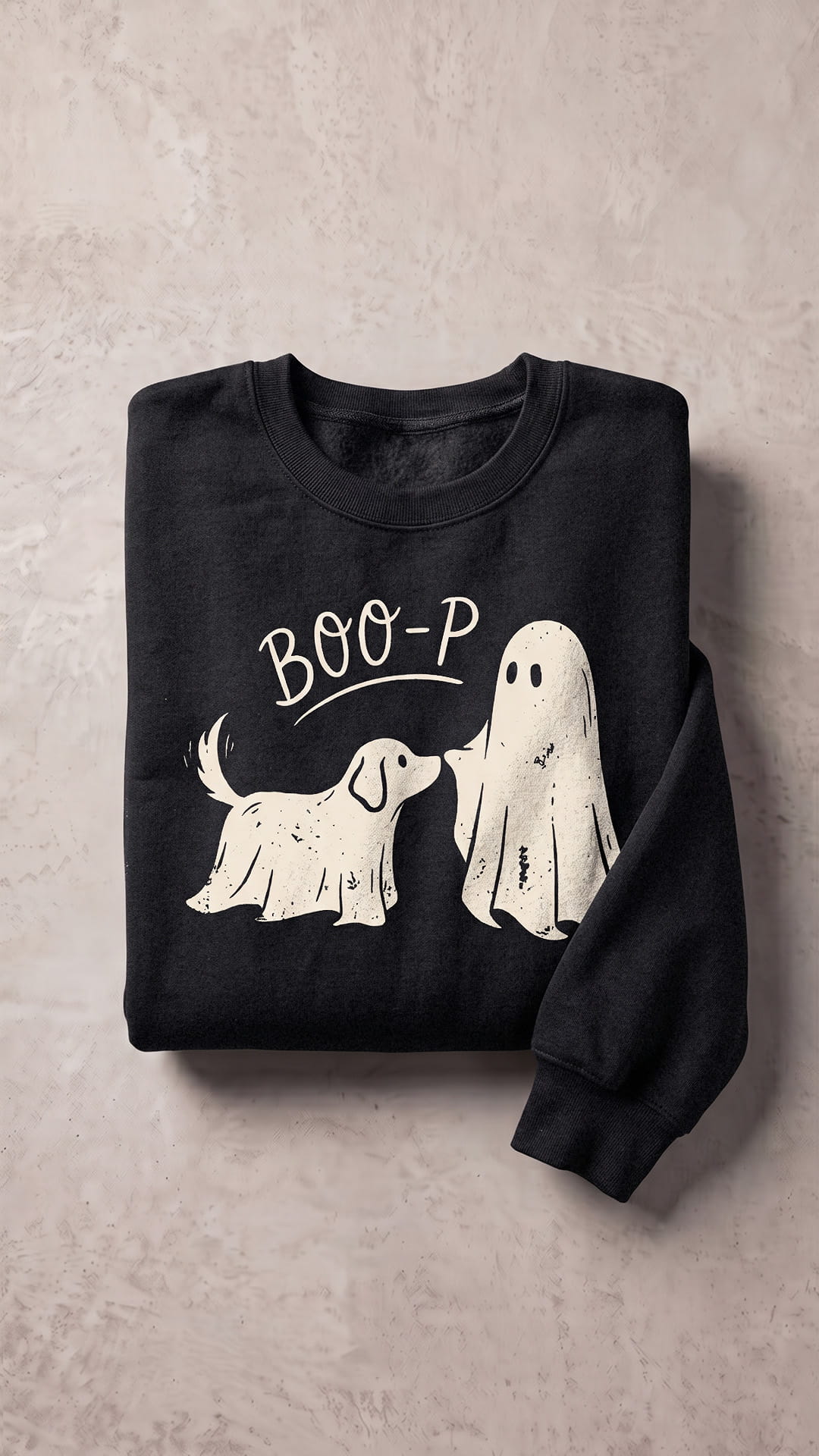 BOO-P Halloween Dog Sweatshirt | Cute Ghost Boop Spooky Season