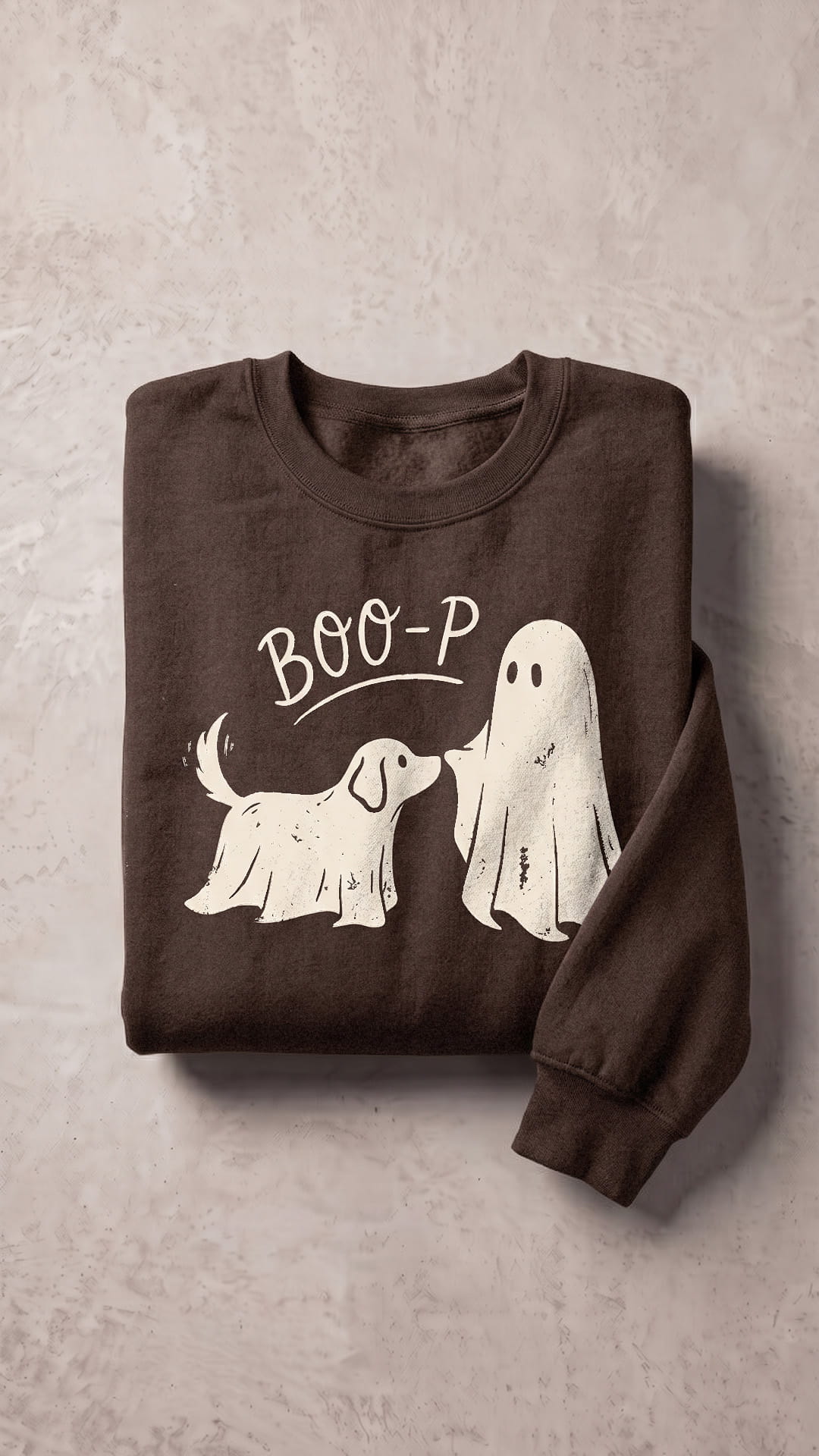 BOO-P Halloween Dog Sweatshirt | Cute Ghost Boop Spooky Season