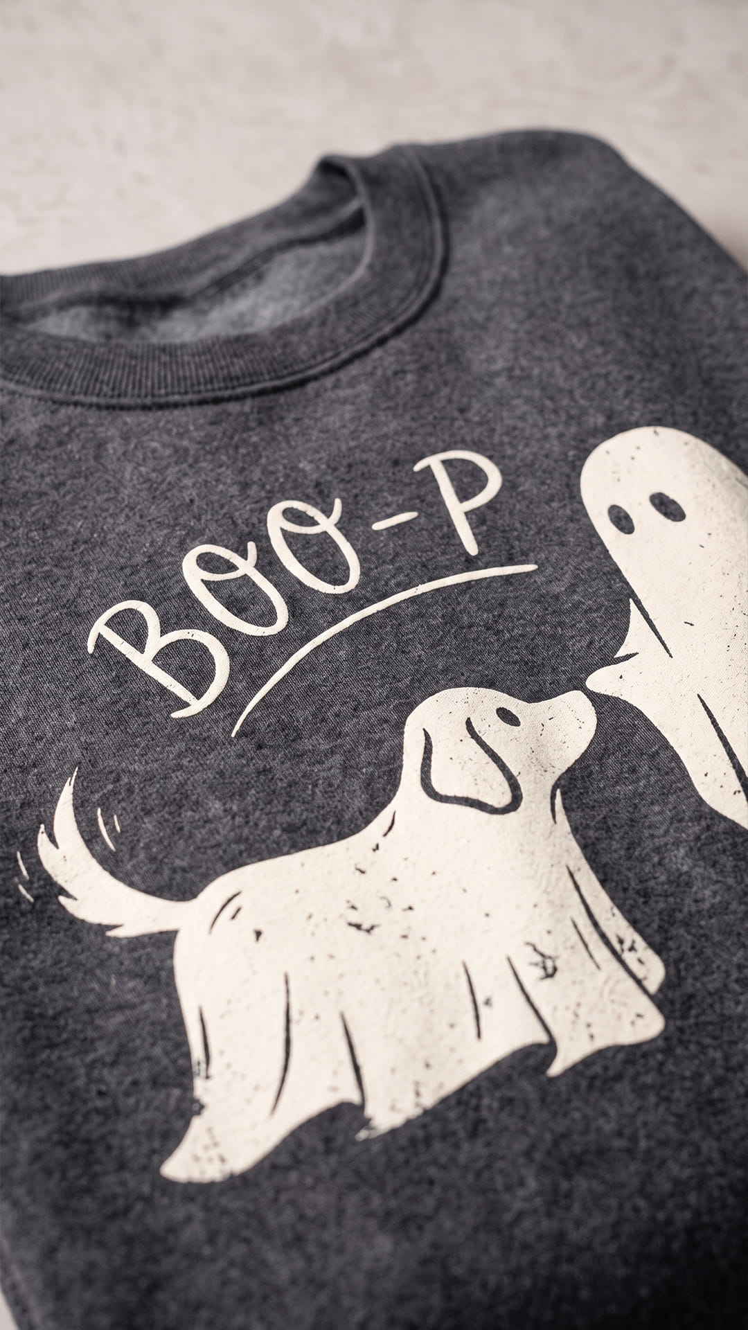 BOO-P Halloween Dog Sweatshirt | Cute Ghost Boop Spooky Season