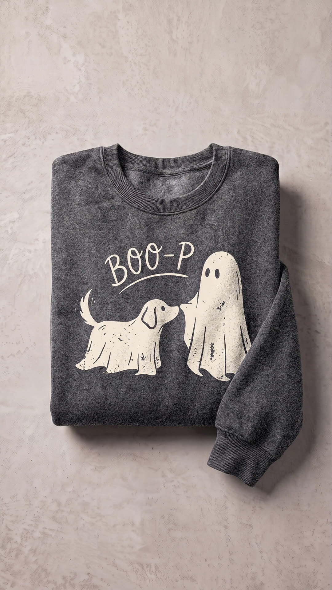 BOO-P Halloween Dog Sweatshirt | Cute Ghost Boop Spooky Season