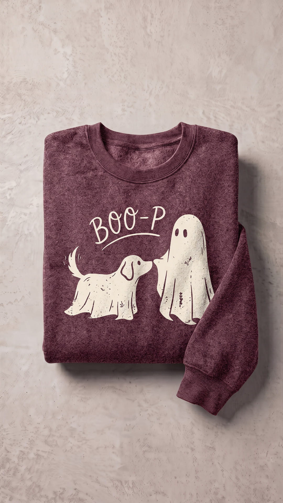 BOO-P Halloween Dog Sweatshirt | Cute Ghost Boop Spooky Season