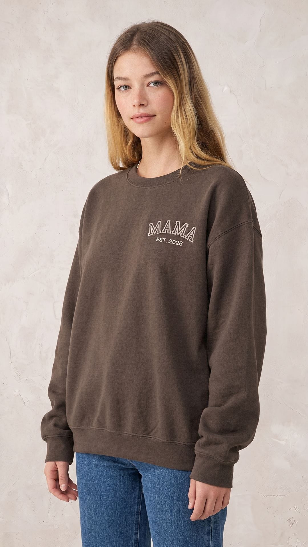 Matching Family Sweatshirts | Personalized Mama, Dad, Sibling & Baby Titles, Est. Years - Adult