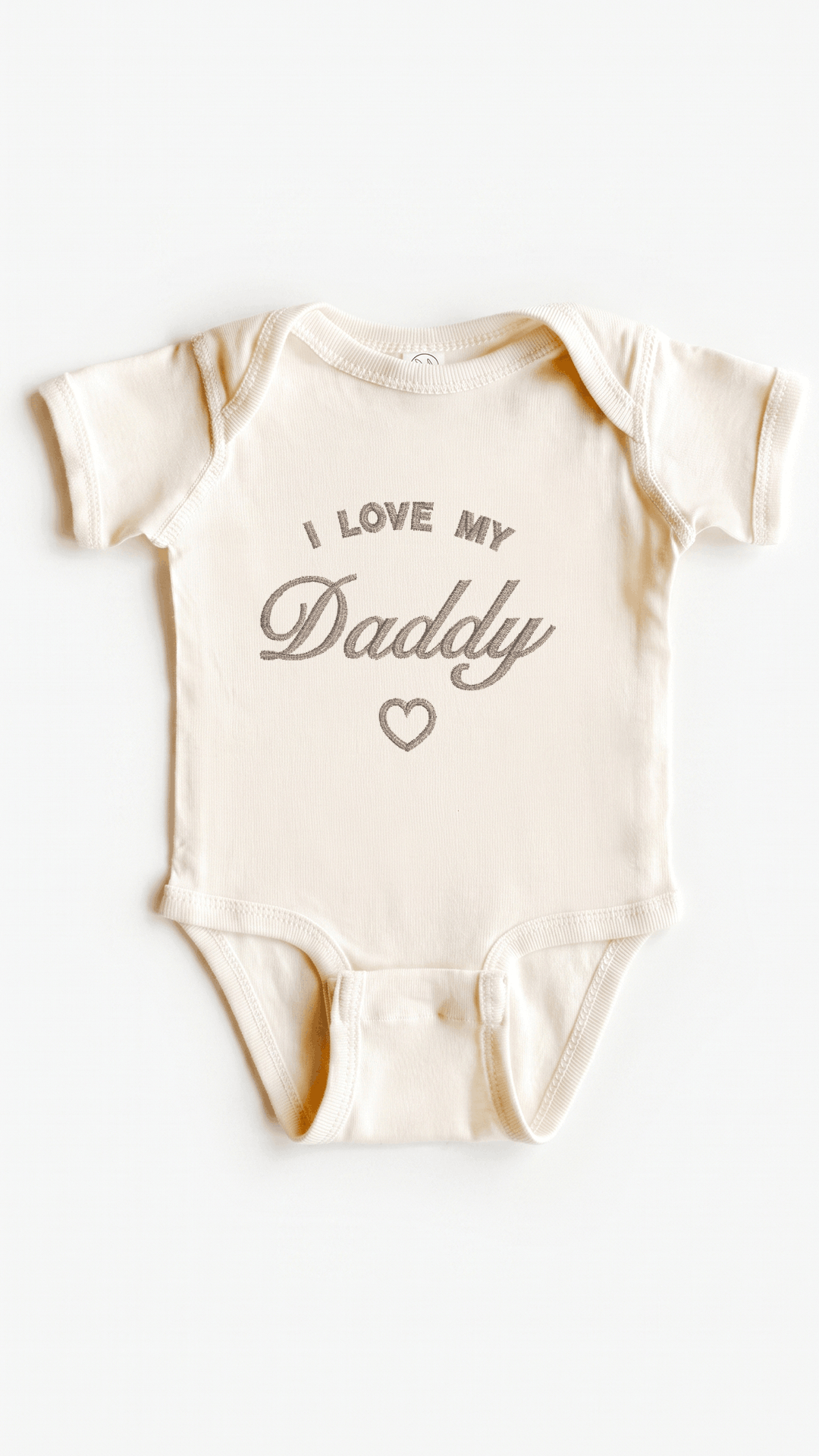 “I Love My Daddy” Custom Title Baby Bodysuit
