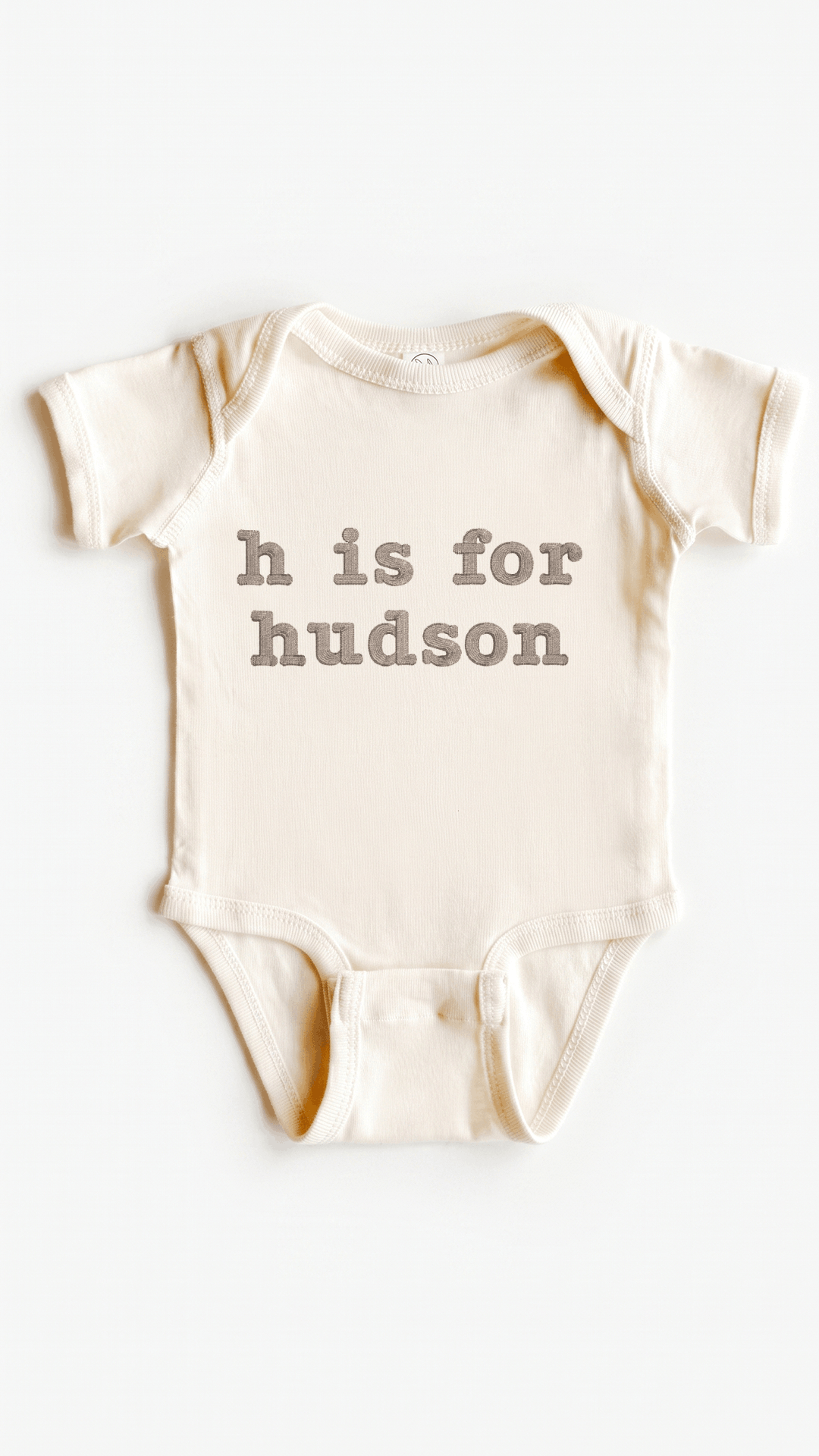 Initial & Name Embroidered Baby Bodysuit (5-Pack)