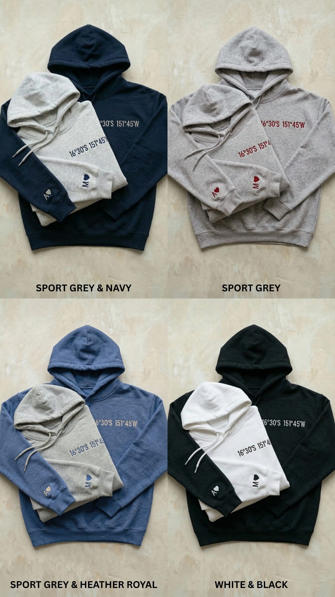 Custom Embroidered Coordinates Sweatshirt