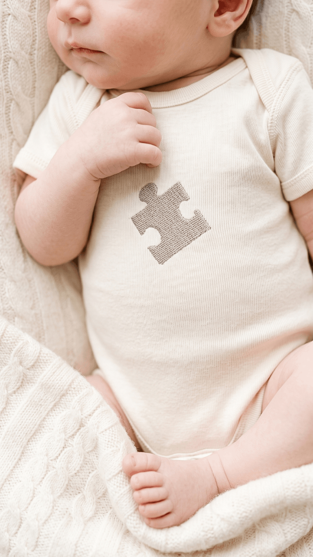 Mama & Mini Puzzle Piece Embroidered Set | BUNDLE