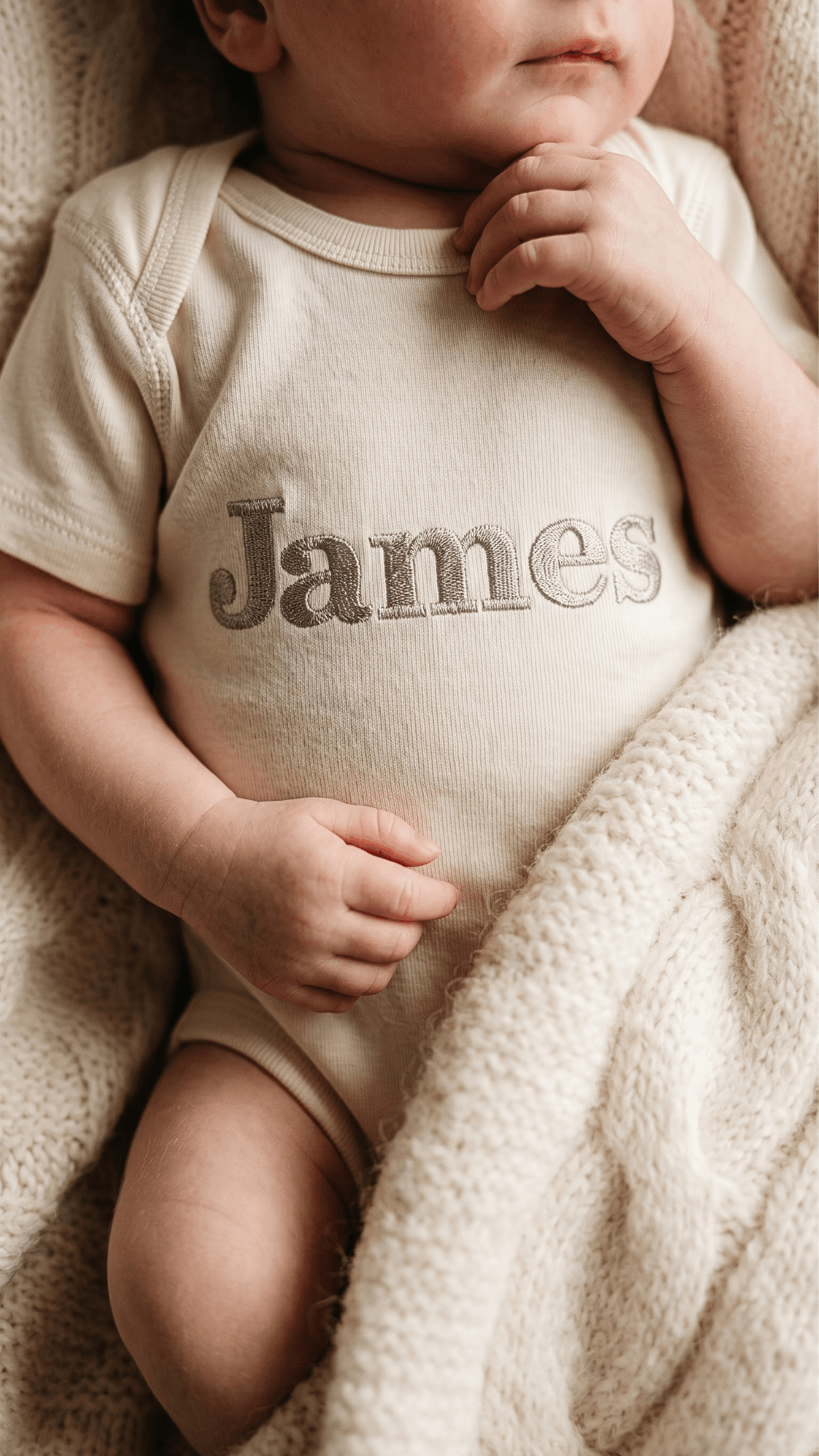 Baby Name Embroidered Bodysuit (3-Pack)