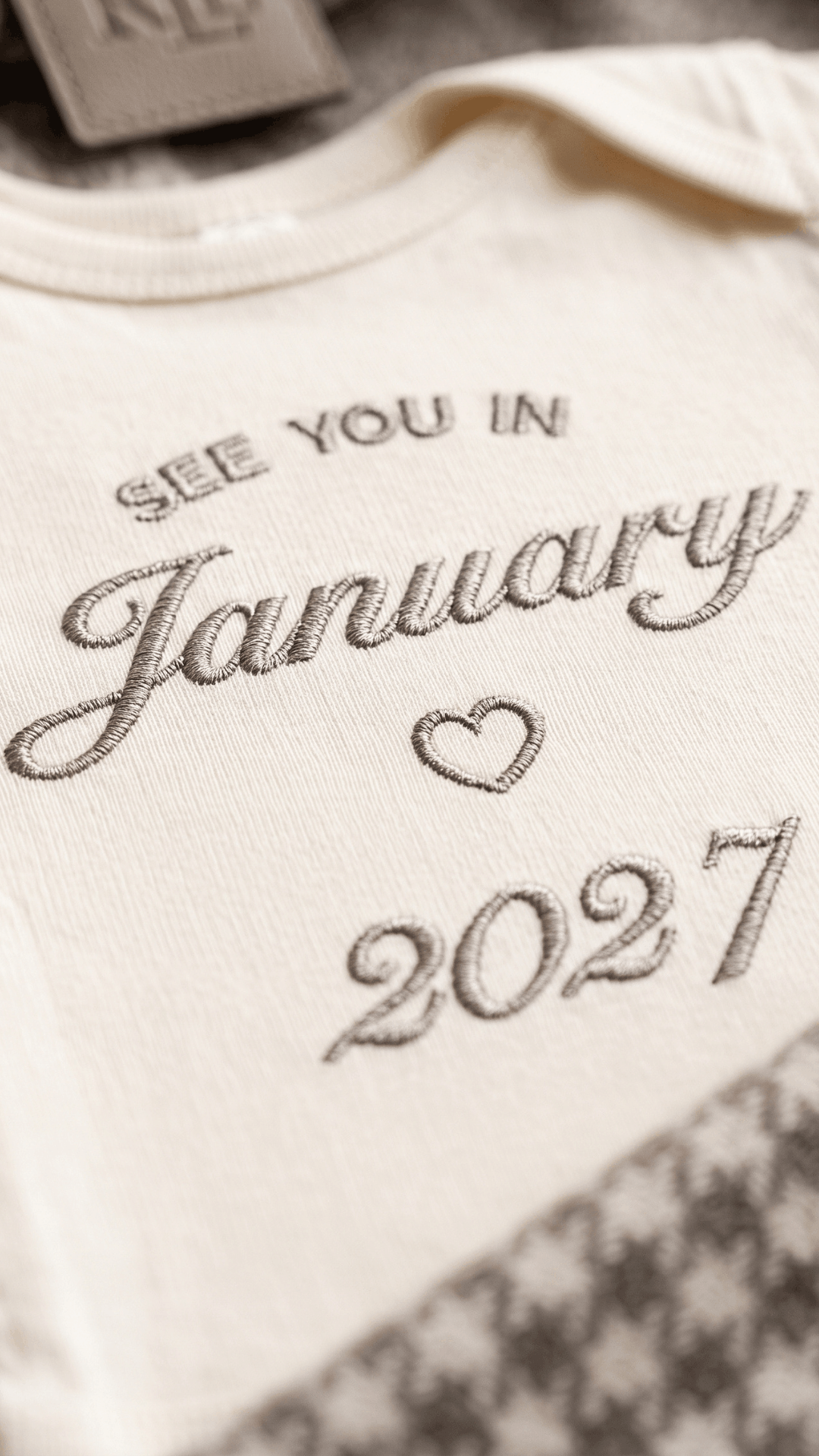 See You In Due Date Pregnancy Announcement Bodysuit