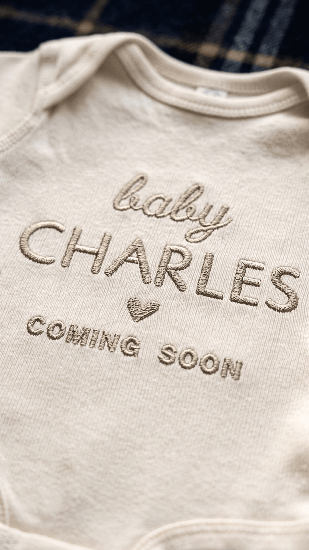 Baby Name Coming Soon Pregnancy Announcement Bodysuit (5-Pack)