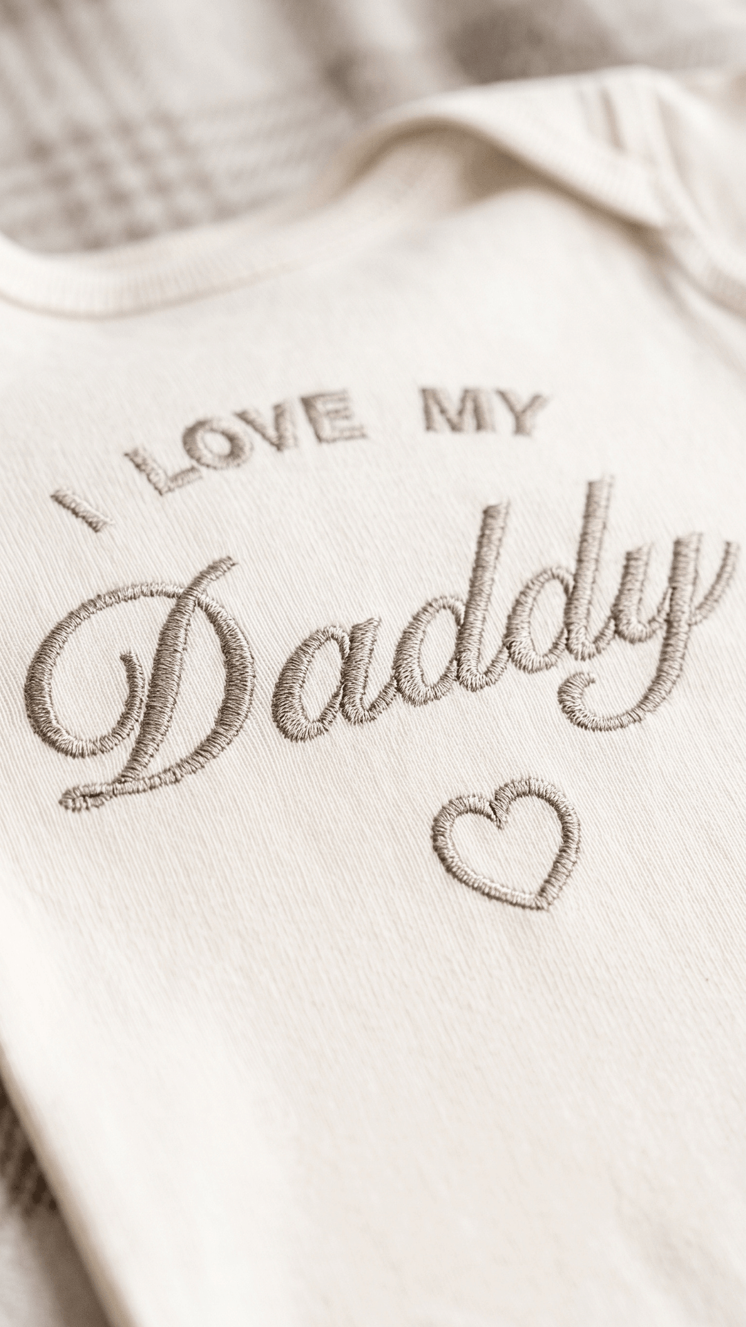 “I Love My Daddy” Custom Title Baby Bodysuit