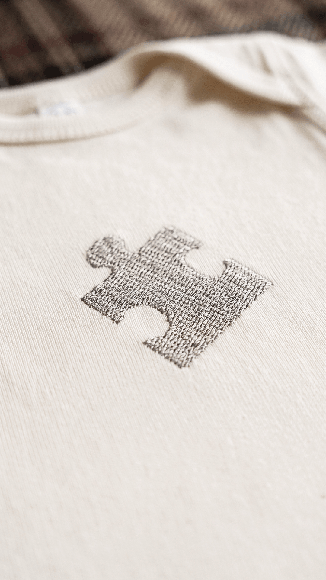 Mama & Mini Puzzle Piece Embroidered Set | BUNDLE