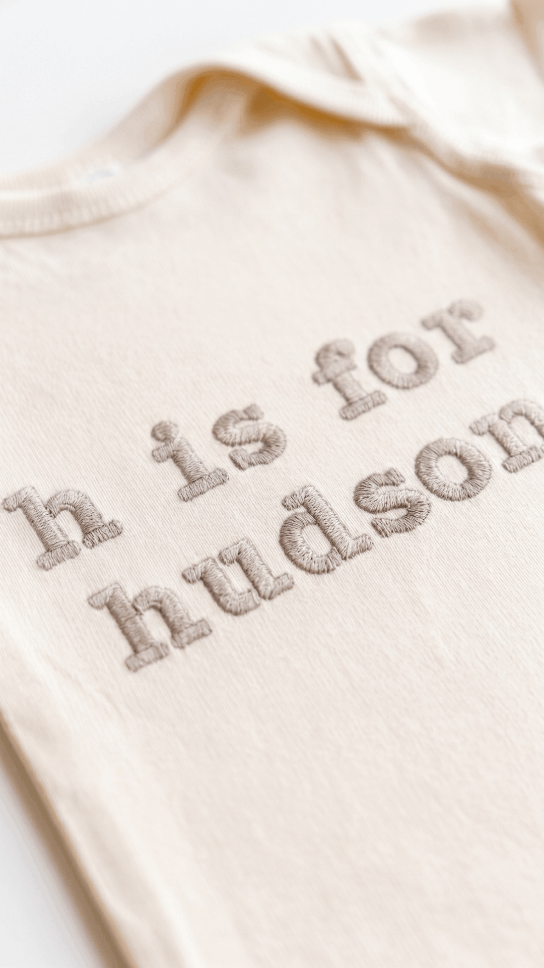 Initial & Name Embroidered Baby Bodysuit (5-Pack)