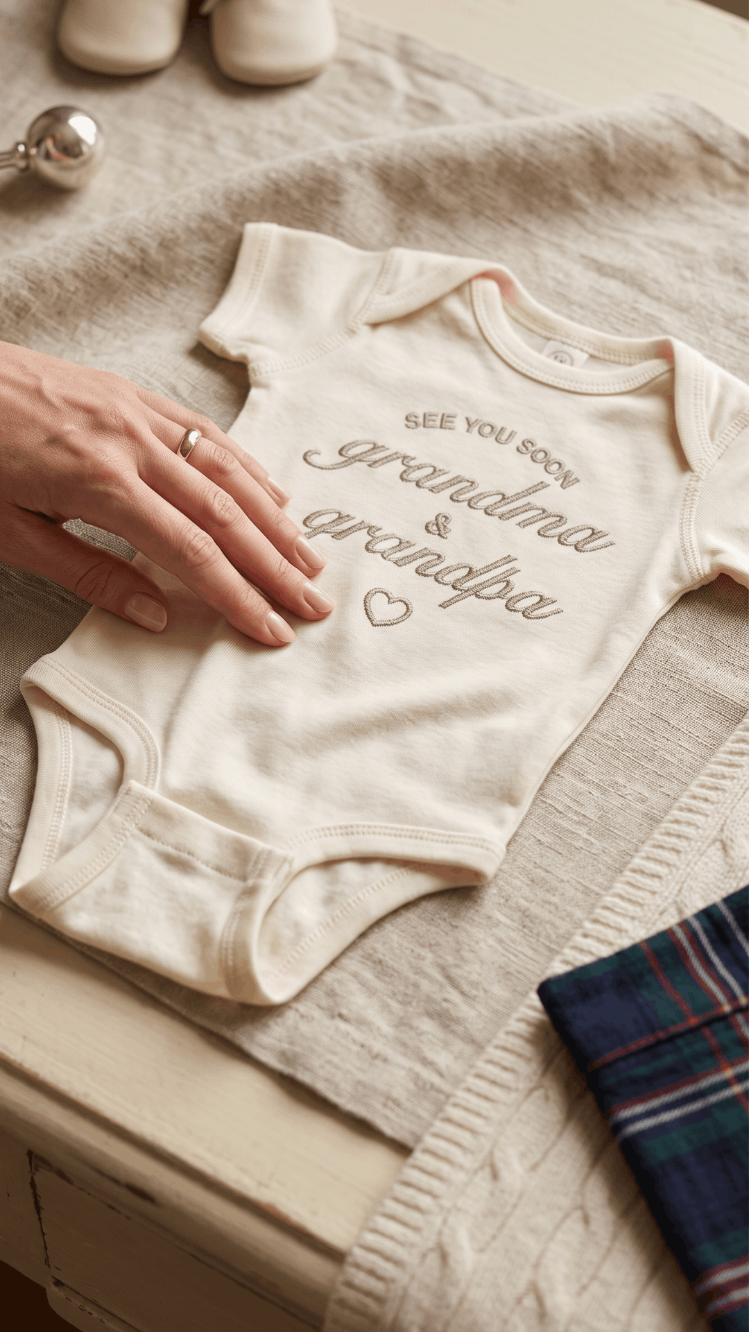See You Soon Grandma & Grandpa Pregnancy Announcement Bodysuit