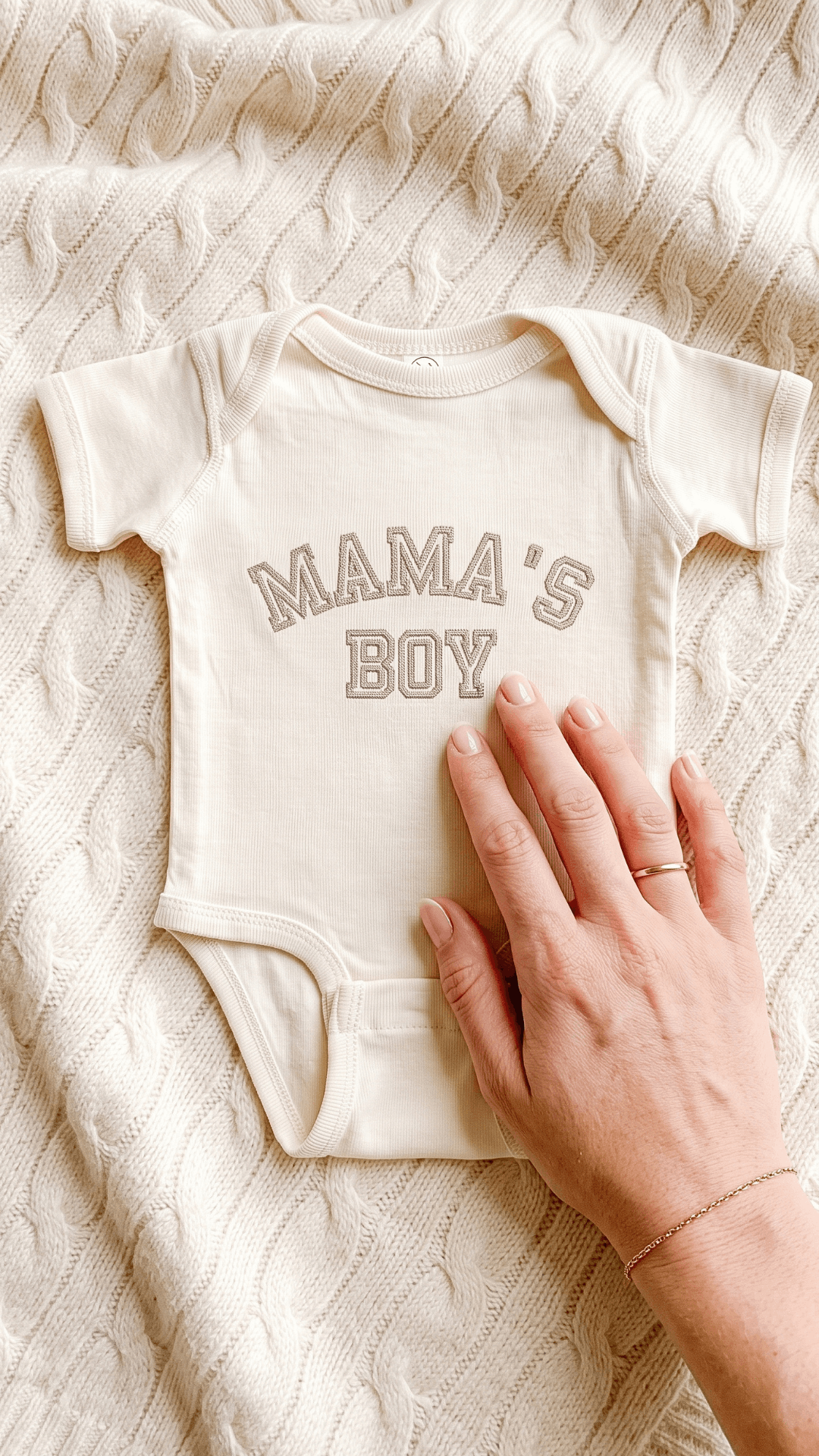 Mama’s Boy Embroidered Set | BUNDLE