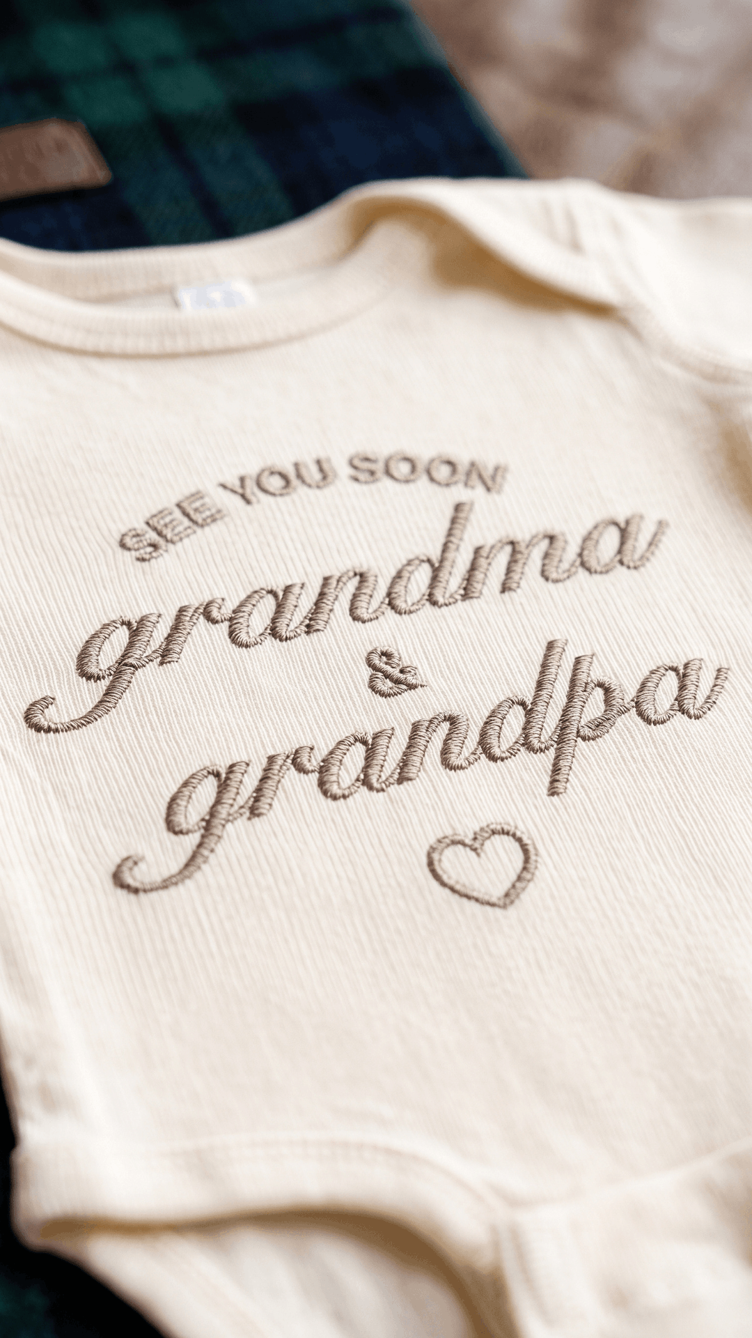 See You Soon Grandma & Grandpa Pregnancy Announcement Bodysuit