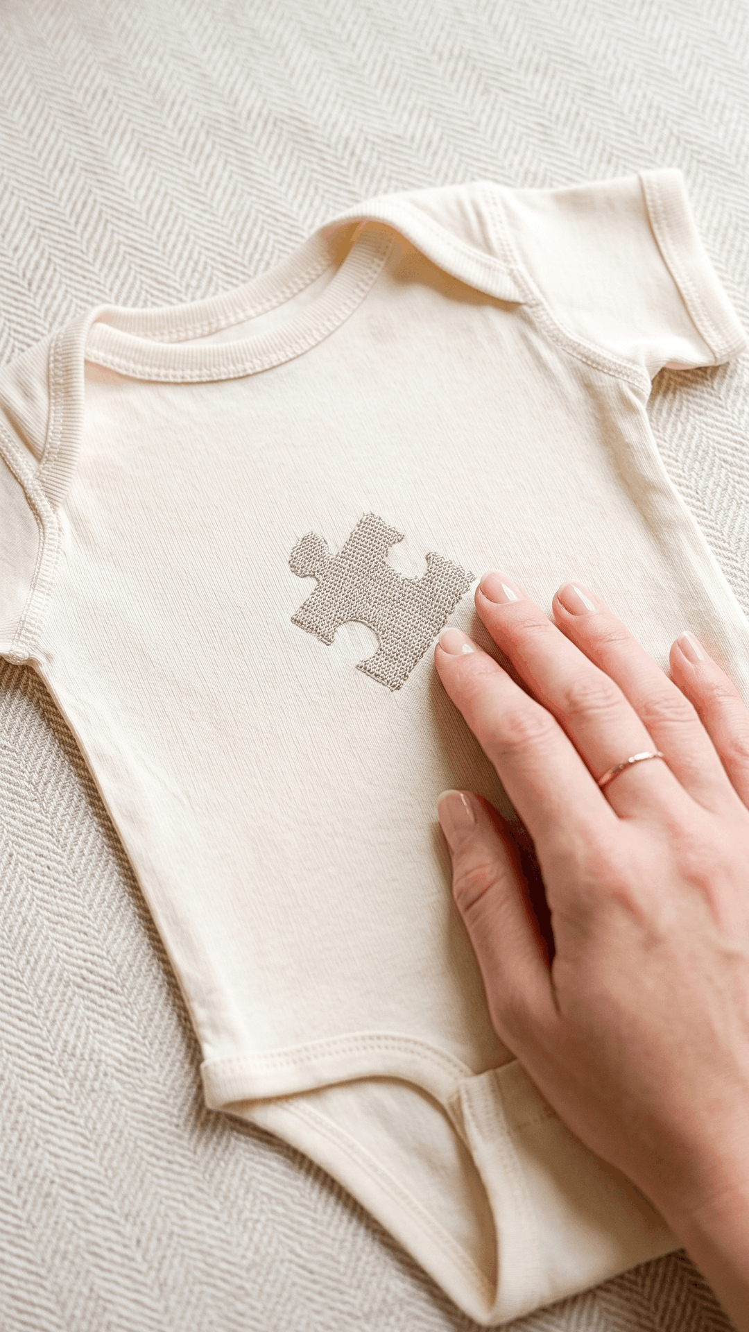 Mama & Mini Puzzle Piece Embroidered Set | BUNDLE