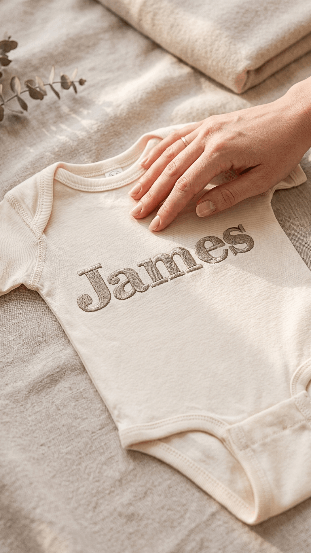 Baby Name Embroidered Bodysuit (3-Pack)