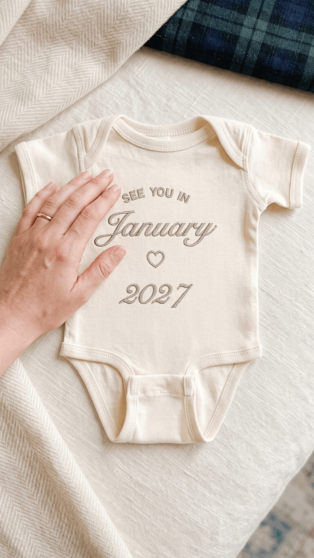 See You In Due Date Pregnancy Announcement Bodysuit