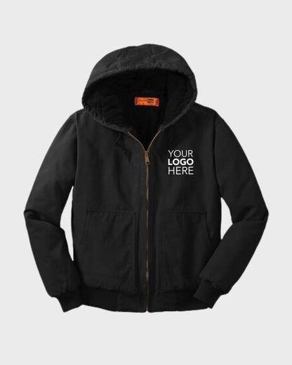CornerStone® Washed Duck Cloth Insulated Hooded Work Jacket