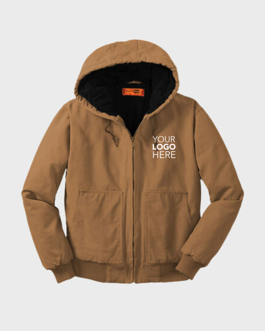 CornerStone® Washed Duck Cloth Insulated Hooded Work Jacket