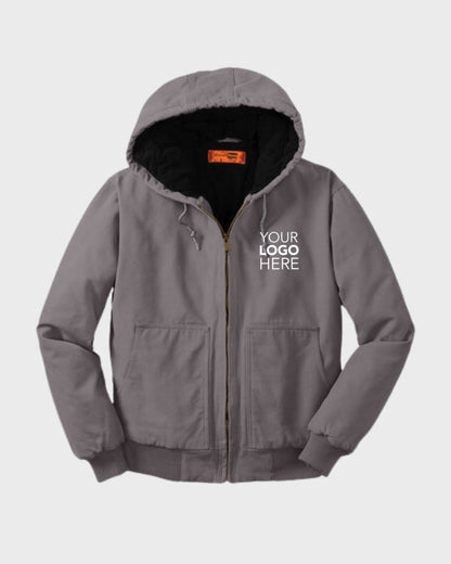 CornerStone® Washed Duck Cloth Insulated Hooded Work Jacket