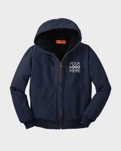 CornerStone® Washed Duck Cloth Insulated Hooded Work Jacket