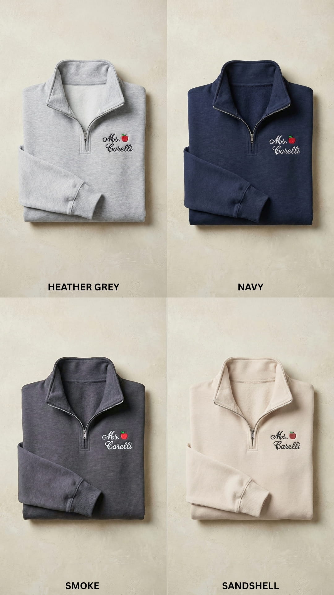 Teacher Name Quarter Zip