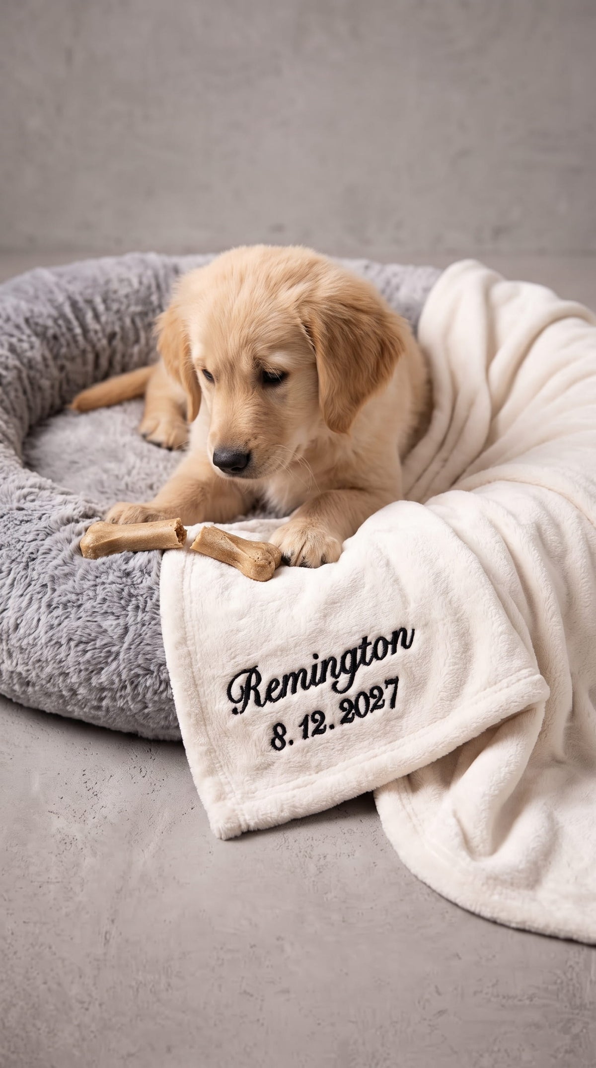 Dog Mom & Dog Dad Robe with Blanket Set | Pet Parent Gift